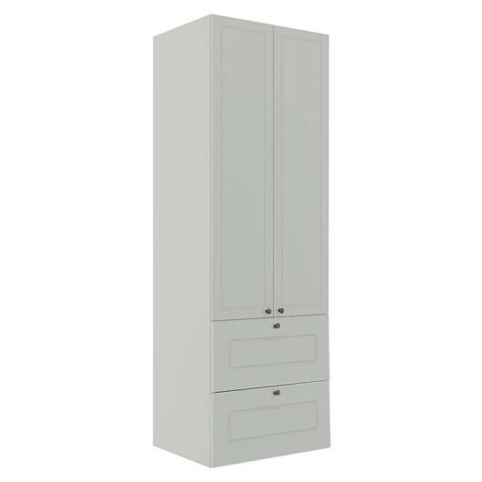 Módulo Paneleiro 172x70x56cm 2 Portas 2 Gavetas 100% MDF Cozinha Provence Robel Branco/Branco Matte