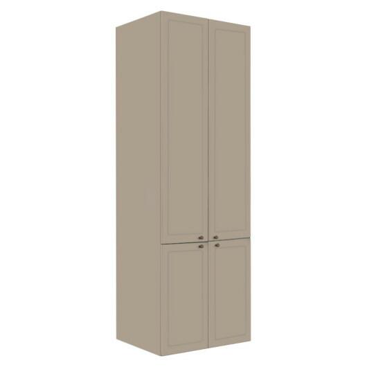 Módulo Paneleiro 208x70x56cm 4 Portas 100% MDF Cozinha Provence Robel Fendi/Fendi Matte
