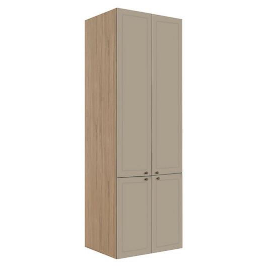 Módulo Paneleiro 208x70x56cm 4 Portas 100% MDF Cozinha Provence Robel Hanover/Fendi Matte