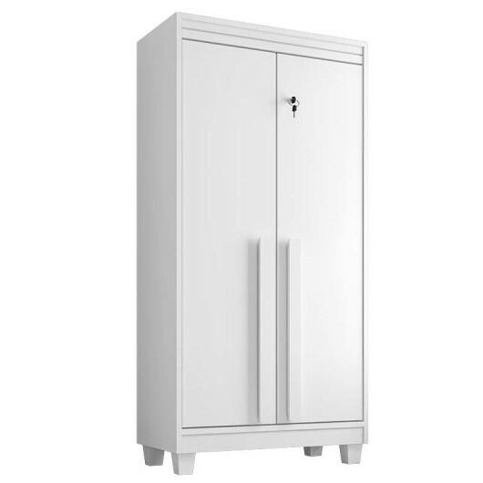 Organizador Multiuso 70cm Lavanderia Quarto Escritório 2 portas Paris RV Móveis Branco