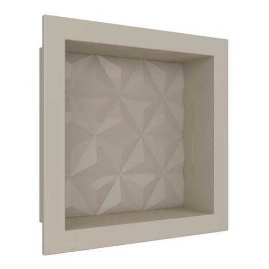 Nicho Para Banheiro 30x30x10 Mármore Sintético Cozimax Bege Textura