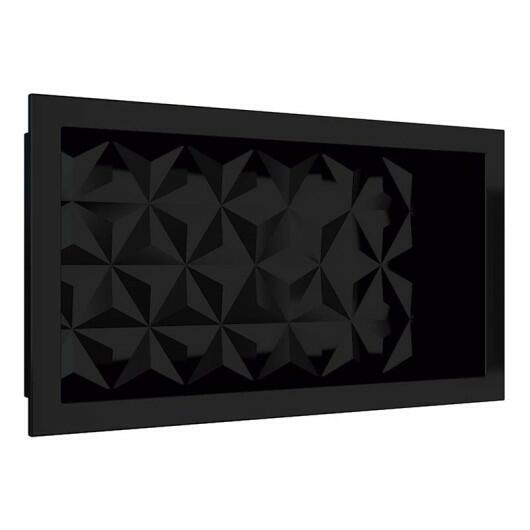 Nicho Para Banheiro 60x30X10 Mármore Sintético Cozimax Preto Textura