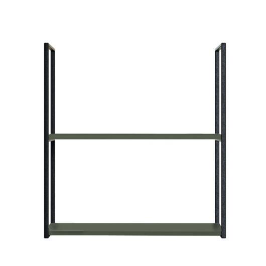 Módulo Nicho Metal 68x60x33cm 2 Prateleiras Cozinha Modulada Robel Salvia