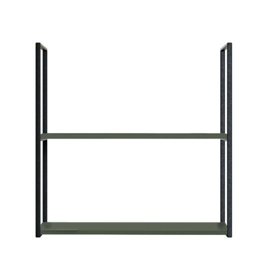 Módulo Nicho Metal 68x70x33cm 2 Prateleiras Cozinha Modulada Robel Salvia