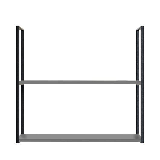 Módulo Nicho Metal 68x80x33cm 2 Prateleiras Cozinha Modulada Robel Cinza