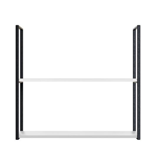 Módulo Nicho Metal 68x80x33cm 2 Prateleiras Cozinha Modulada Robel Branco