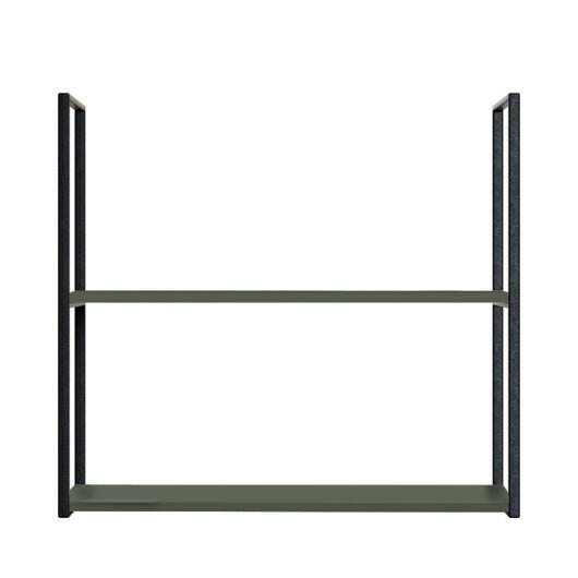 Módulo Nicho Metal 68x80x33cm 2 Prateleiras Cozinha Modulada Robel Salvia