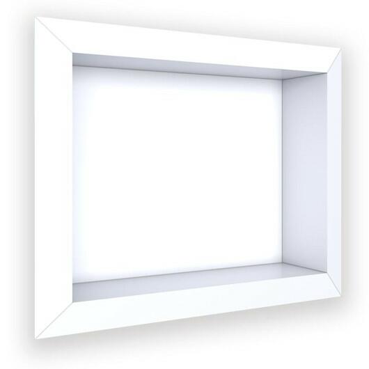 Nicho Para Banheiro 40x30X10 Porcelanato Polido Diamante Cozimax Branco Liso