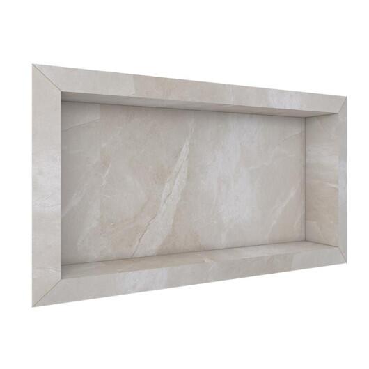 Nicho Para Banheiro 60x30x10 Porcelanato Polido Diamante Cozimax Bege