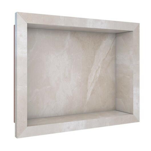 Nicho Para Banheiro 40x30X10 Porcelanato Polido Tradicional Cozimax Bege
