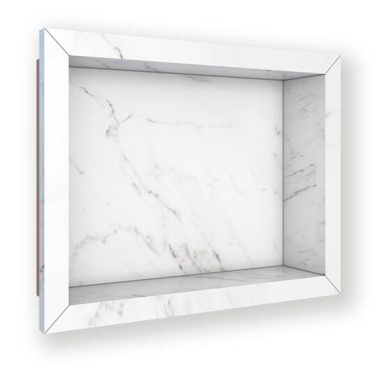 Nicho Para Banheiro 40x30X10 Porcelanato Polido Tradicional Cozimax Branco