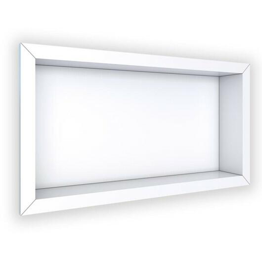 Nicho Para Banheiro 60x30x10 Porcelanato Polido Tradicional Cozimax Branco Liso