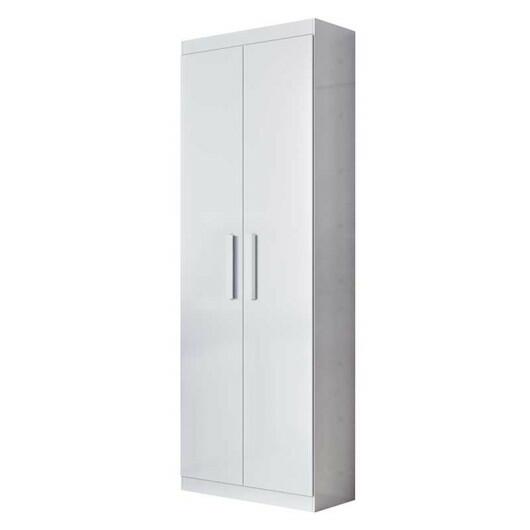 Organizador Multiuso Quarto Sala Escritório 2 Portas 204x70cm Delta Lukaliam Branco