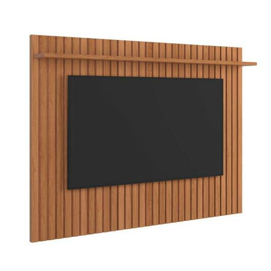 Painel Frisado Para TV até 75 Polegadas Dallas 184x136 Lukaliam Jequitiba/Off White