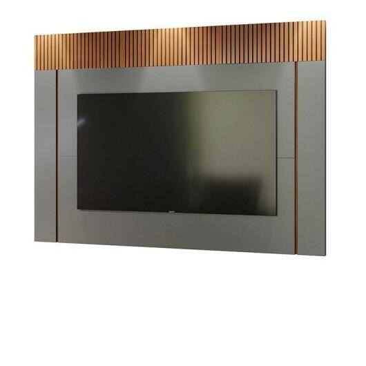 Painel Para TV 70 Polegadas Sagary 1.8 EAX Móveis Cinza/Tauari Ripado