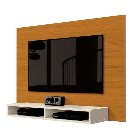 Painel Pequeno Para TV 43 Polegadas 120cm Fox EDN Cedro/Off White