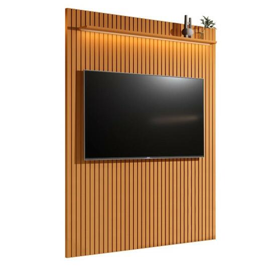 Painel Ripado 184cm Para TV até 75¨ Com LED Arbo 1.8 EDN Cedro