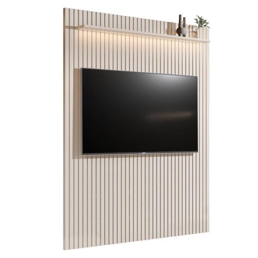 Painel Ripado 184cm Para TV até 75¨ Com LED Arbo 1.8 EDN Off White
