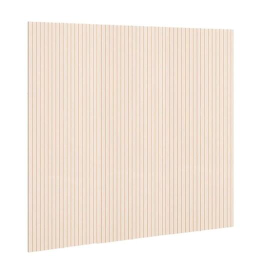 Placa Painel Ripado Madeira MDF 282cm x 240cm Arbo EDN Off White
