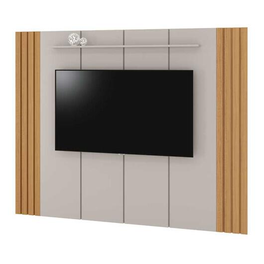 Painel Ripado Para TV 75 Polegadas 2.40m Veyron 2.4 EDN Fendi/Freijo