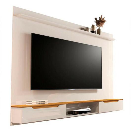 Painel Para TV 65 Polegadas 160cm Studio 1.6 EDN Off White/Cedro