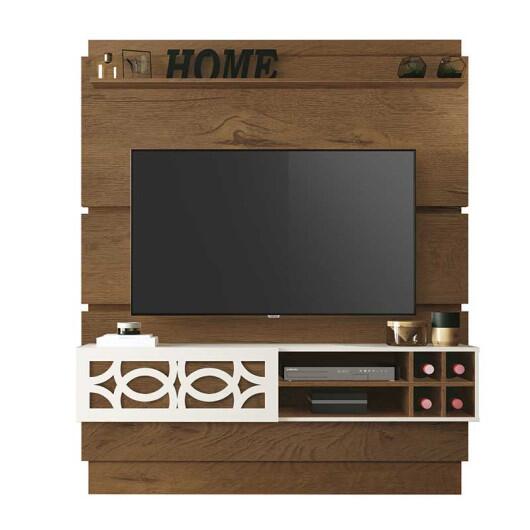 Painel Para TV até 60 Zurique EDN Naturale/Off White
