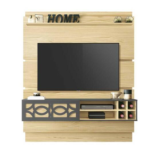 Painel Para TV até 60 Zurique EDN Pinus/Grafite