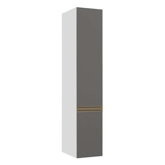 Módulo Paneleiro 40cm 2 Portas 208x40x56cm 100% MDF Cozinha Modulada Gold J Robel Branco/Cinza Matte