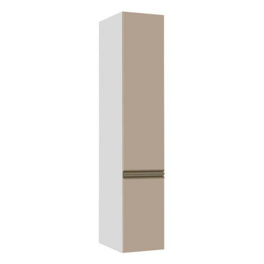 Módulo Paneleiro 40cm 2 Portas 208x40x56cm 100% MDF Cozinha Modulada Gold J Robel Branco/Fendi Matte