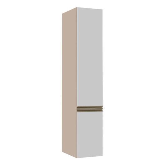Módulo Paneleiro 40cm 2 Portas 208x40x56cm 100% MDF Cozinha Modulada Gold J Robel Fendi/Branco Matte