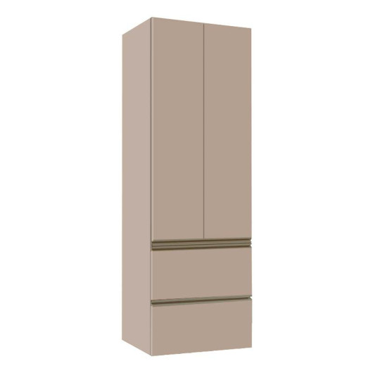 Módulo Paneleiro 172x70x56cm 2 Portas 2 Gavetas 100% MDF Cozinha Modulada Gold J Robel Fendi/Fendi Matte