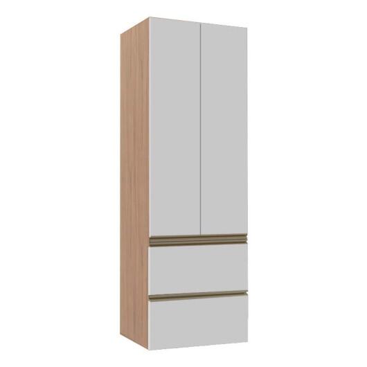 Módulo Paneleiro 172x70x56cm 2 Portas 2 Gavetas 100% MDF Cozinha Modulada Gold J Robel Hanover/Branco Matte