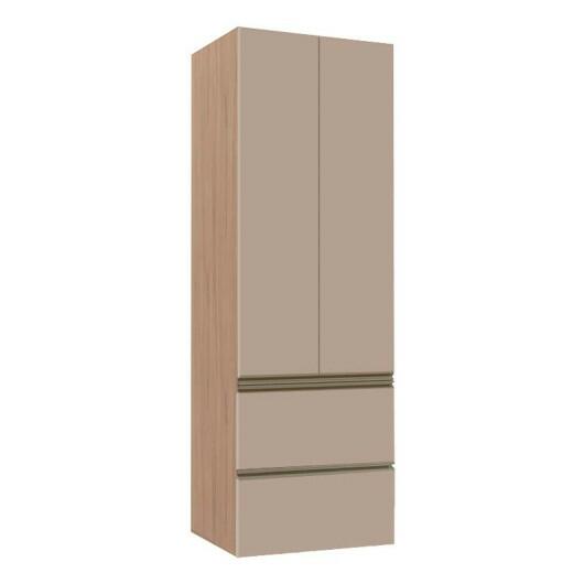 Módulo Paneleiro 172x70x56cm 2 Portas 2 Gavetas 100% MDF Cozinha Modulada Gold J Robel Hanover/Fendi Matte