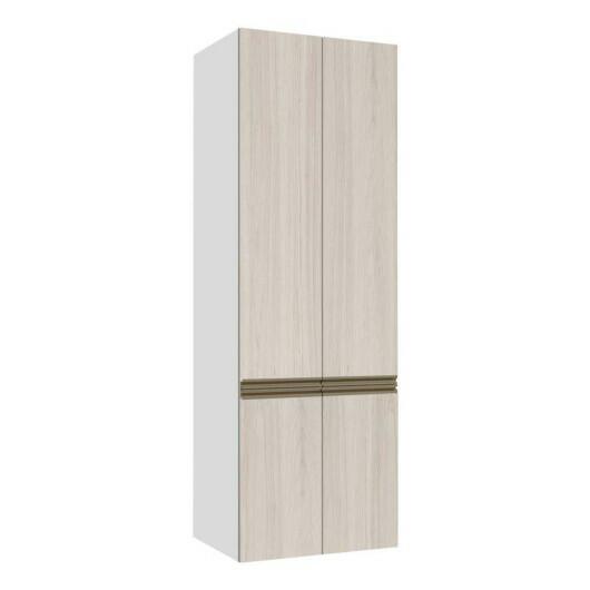 Módulo Paneleiro 70cm 4 Portas 208x70x56cm 100% MDF Cozinha Modulada Gold J Robel Branco/Aspen