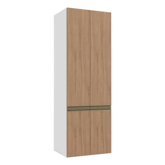 Módulo Paneleiro 70cm 4 Portas 208x70x56cm 100% MDF Cozinha Modulada Gold J Robel Branco/Hanover