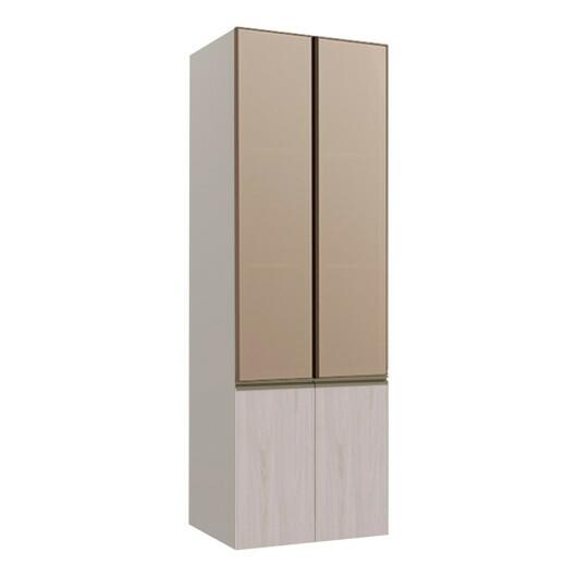 Módulo Paneleiro 70cm Com Vidro Reflecta 100% MDF Cozinha Modulada Gold Robel Fendi/Aspen/Reflecta