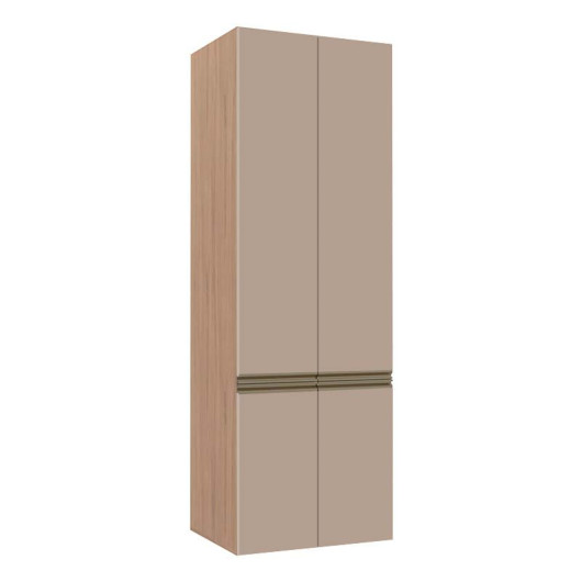 Módulo Paneleiro 70cm 4 Portas 208x70x56cm 100% MDF Cozinha Modulada Gold J Robel Hanover/Fendi Matte