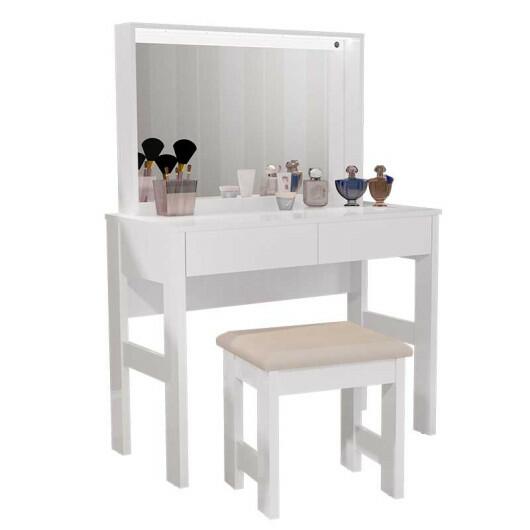 Penteadeira Carmarim com LED 7500 JB Bechara Branco