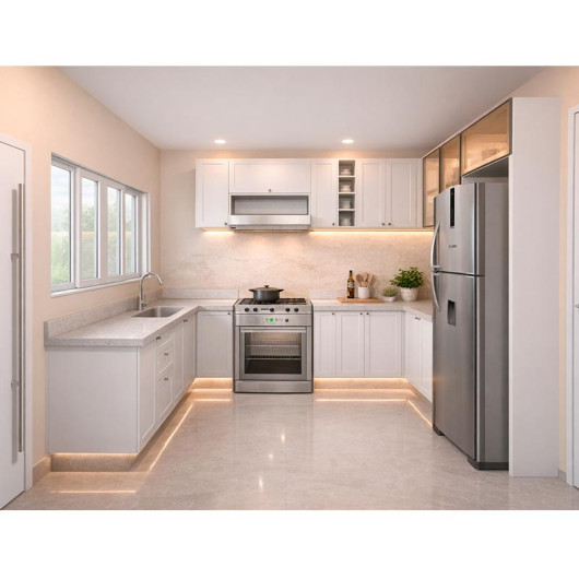 Projeto Cozinha Maria Fernanda U Provence Robel Branca