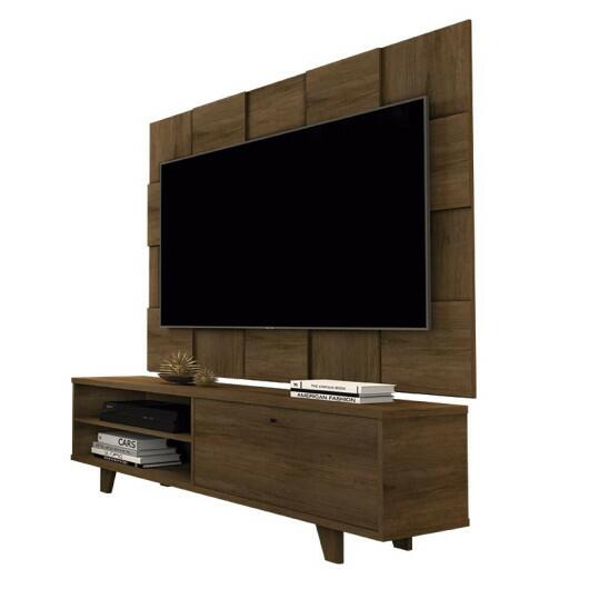 Rack 5959 Com Painel 5095 Para TV Até 55 JB Bechara Canela