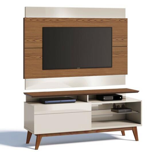Rack com Painel Para TV Classic Mais 1G 1.4 Imcal Freijo/Off White