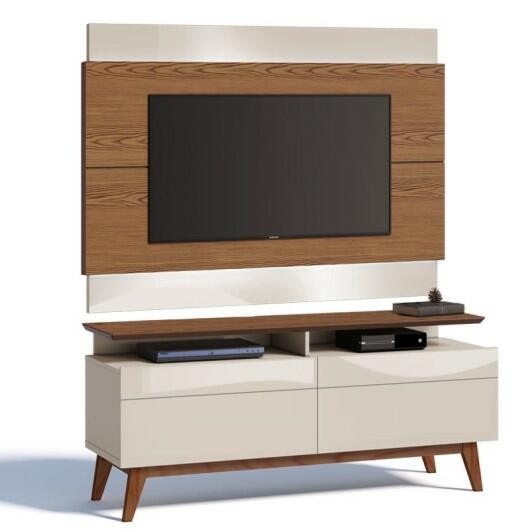 Rack com Painel Para TV Classic Mais 2G 1.4 Imcal Freijo/Off White