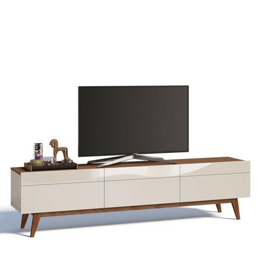 Rack para Sala TV 65 Polegadas Classic 3G 2.2 Imcal Off White/Freijó