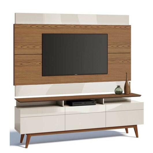 Rack com Painel Para TV Classic Mais 3G 1.8 Imcal Freijo/Off White