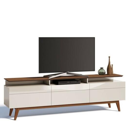 Rack para Sala TV 65 Polegadas Classic Mais 3G 2.2 Imcal Off White/Freijó
