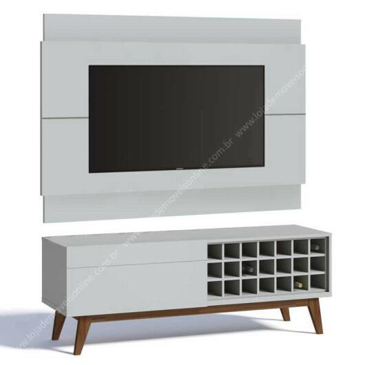 Rack com Painel Para TV Classic AD 1.4 Imcal Branco