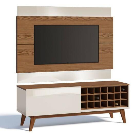 Rack com Painel Para TV Classic AD 1.4 Imcal Freijo/Off White