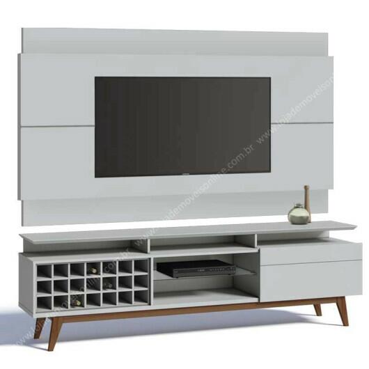 Rack com Painel Para TV Classic AD Mais 2.2 Imcal Branco