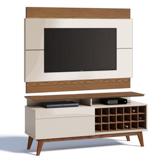 Rack com Painel Para TV Classic Mais AD 1.4 Imcal Off White/Freijo