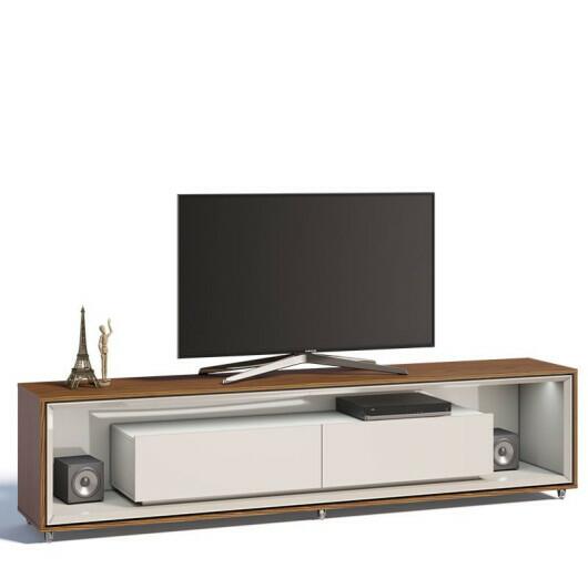 Rack Para TV 65 Polegadas Ópera 2.2 Imcal Off White/Freijó